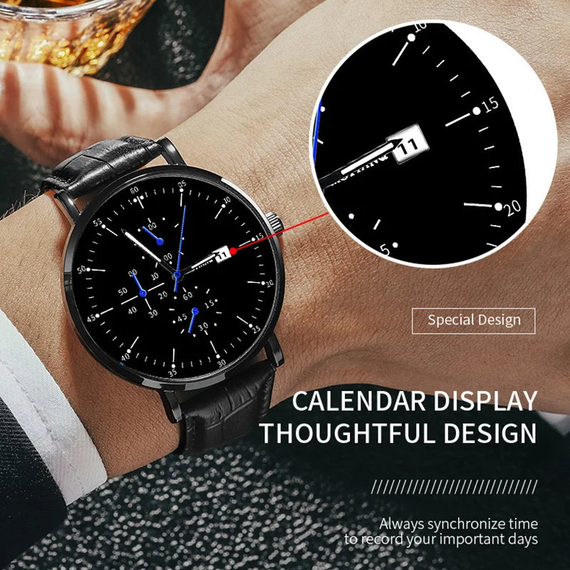 LuxurySteel Quartz Watch